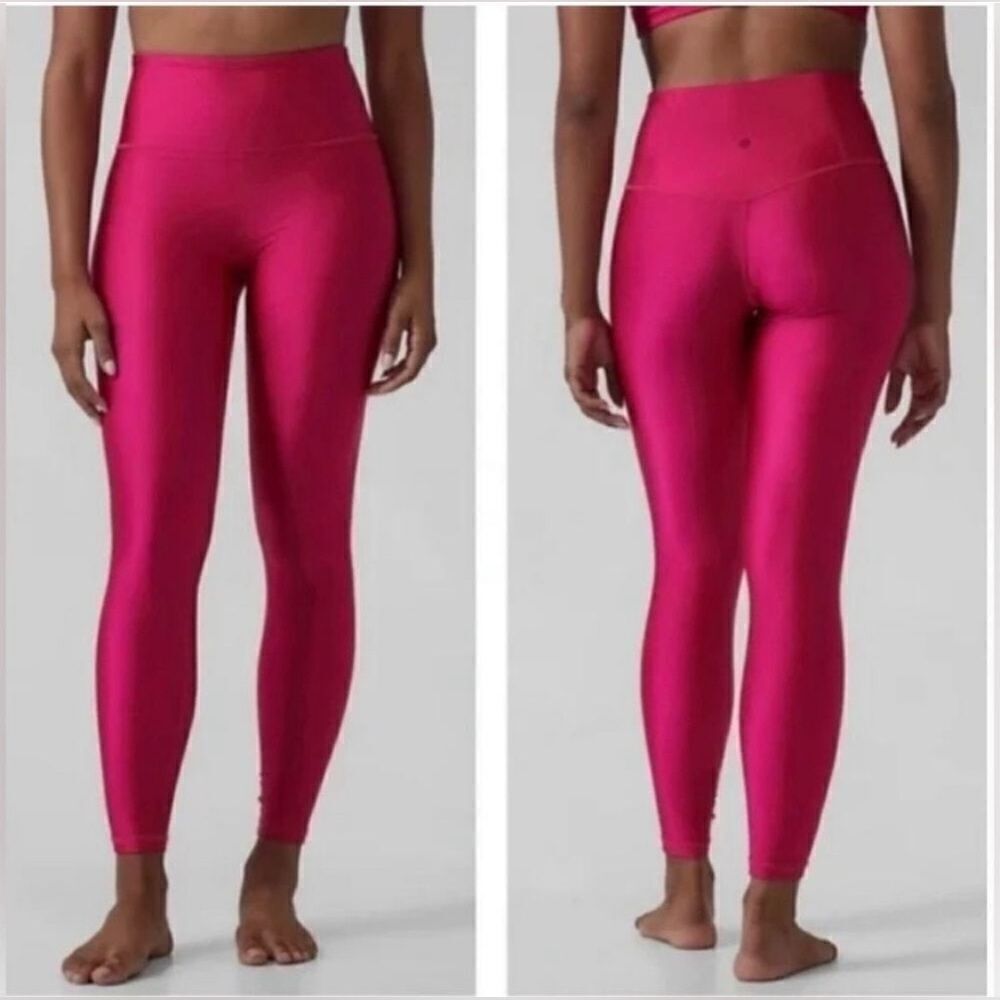 Athleta Elation Shine Tight Legging Pink Size Small